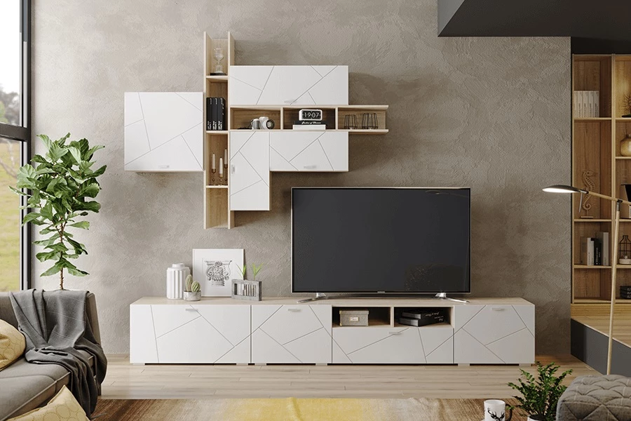 Фото СКАЙЛАЙН (дуб сонома светлый/белый шагрень) - вид 3