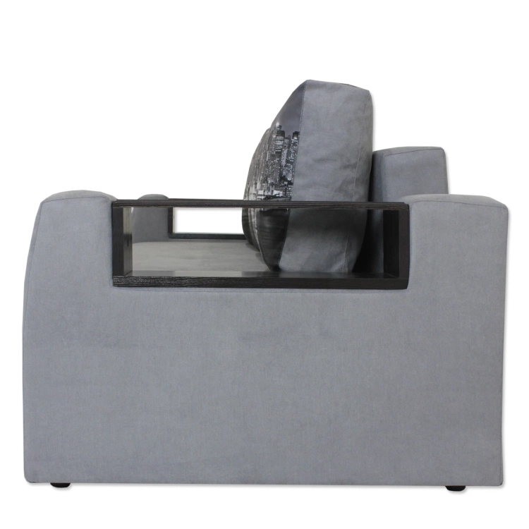 Фото БЛЮЗ-1 (Хаки 05 серый, Купон Ночной город ч/б 0070.02) - вид 5