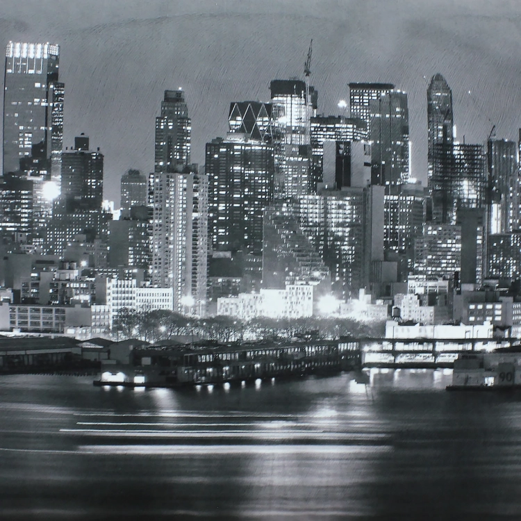 Фото БЛЮЗ-1 (Хаки 05 серый, Купон Ночной город ч/б 0070.02) - вид 12