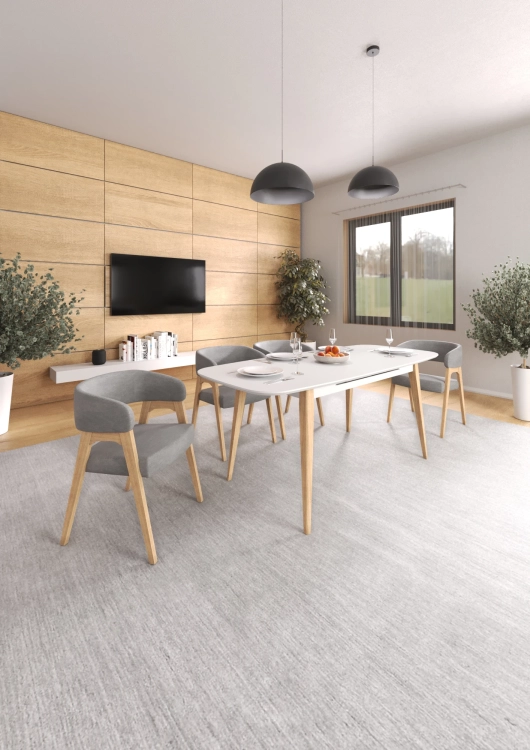 Фото АДЕЛЬ 1/TAURIN 1 (белый матовый/светлое дерево) - вид 3