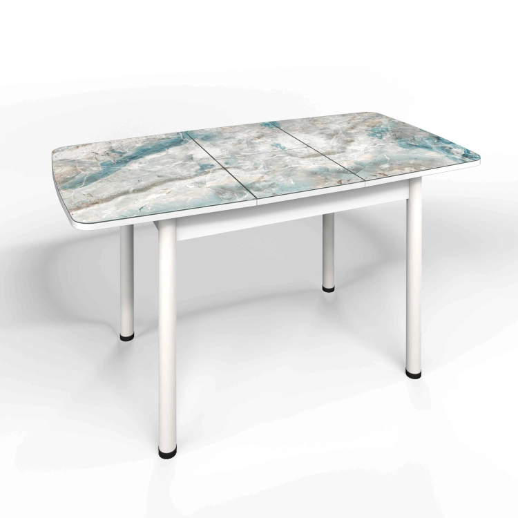 Фото ФЛОРИДА (СМ-7/белый, опоры металл круглые-серебро) - вид 2