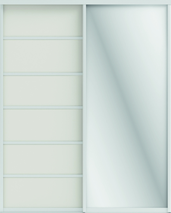 Фото СТИВ (ЗЕРКАЛО/ЛДСП) (тэффи/профиль С хром) - вид 1