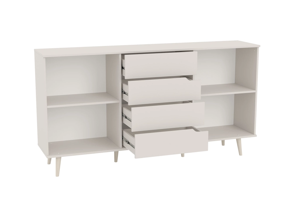 Фото ТУМБА КОМБИНИРОВАННАЯ (АРТ. 6-56002) 1800Х388Х939ММ (Кашемир серый) - вид 5