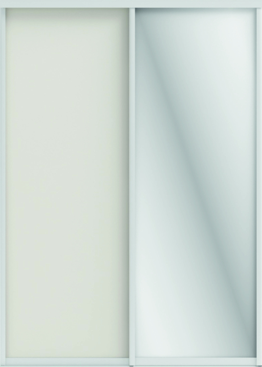 Фото ОРИОН (ЗЕРКАЛО/ЛДСП) (тэффи (легкий шелк)/профиль С хром) - вид 1