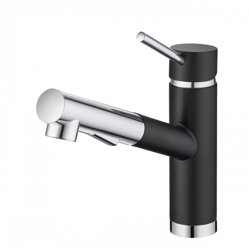 Фото EMAR гранит ЕС-3012, смеситель (8, черный/морион) - вид 1