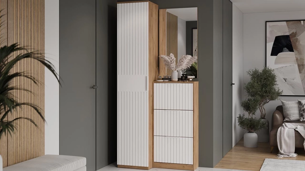 Фото ХИЛТОН (дуб крафт золотой/белый матовый) - вид 7