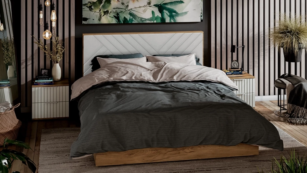 Фото ХИЛТОН (дуб крафт золотой/белый матовый) - вид 6