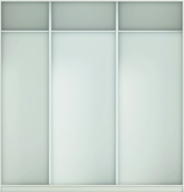 Фото КОРПУС ШКАФА 2200*600*2300 ММ С АНТРЕСОЛЬНЫМИ ПОЛКАМИ (Корпус: ТЭФФИ, Наполнение: БЕЛЫЙ шагрень) - вид 3