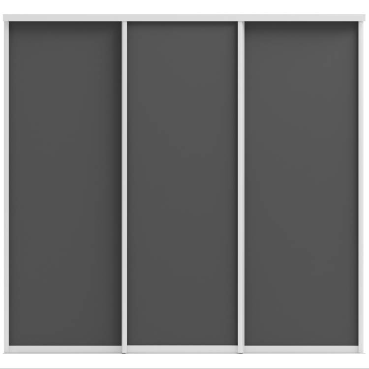 Фото ОРИОН (ЛДСП) (графит/профиль С хром) - вид 1