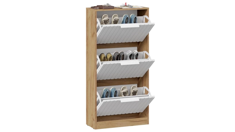 Фото ХИЛТОН (дуб крафт золотой/белый матовый) - вид 4