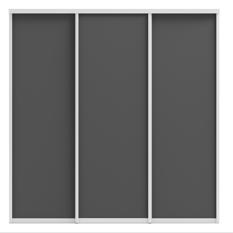 Фото ОРИОН (ЛДСП) (графит/профиль С хром) - вид 1