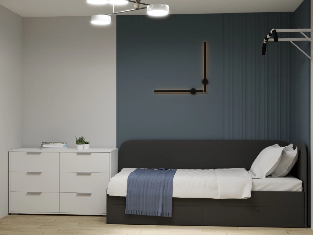 Фото ЛАРС-6-1200 (белый шагрень, ручка СА-1, цвет - металлик) - вид 5