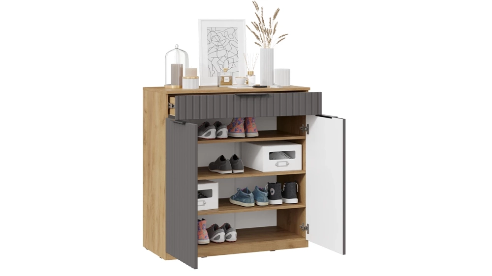 Фото ХИЛТОН (Дуб Крафт золотой/Графит матовый) - вид 4