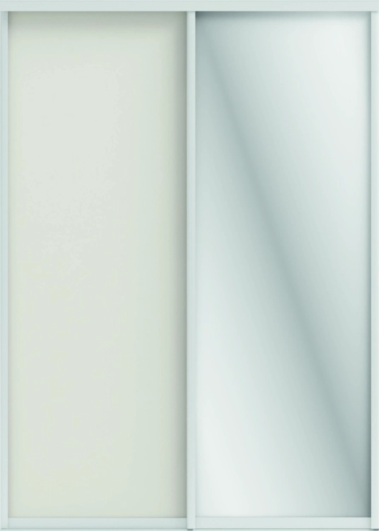 Фото ОРИОН (ЗЕРКАЛО/ЛДСП) (тэффи (легкий шелк)/профиль С хром) - вид 3