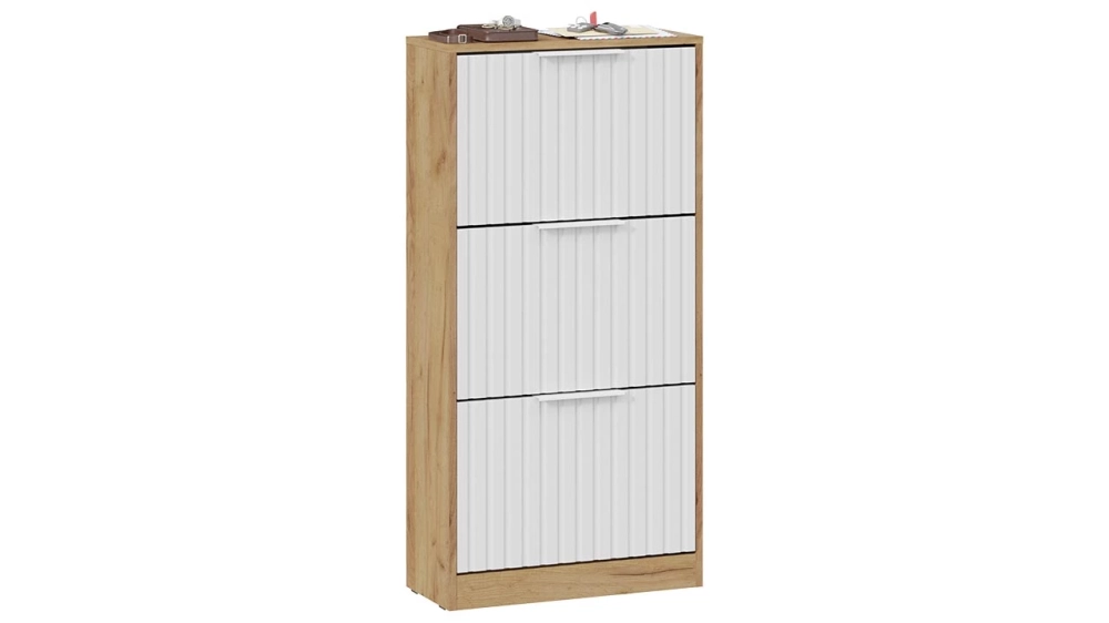 Фото ХИЛТОН (дуб крафт золотой/белый матовый) - вид 3