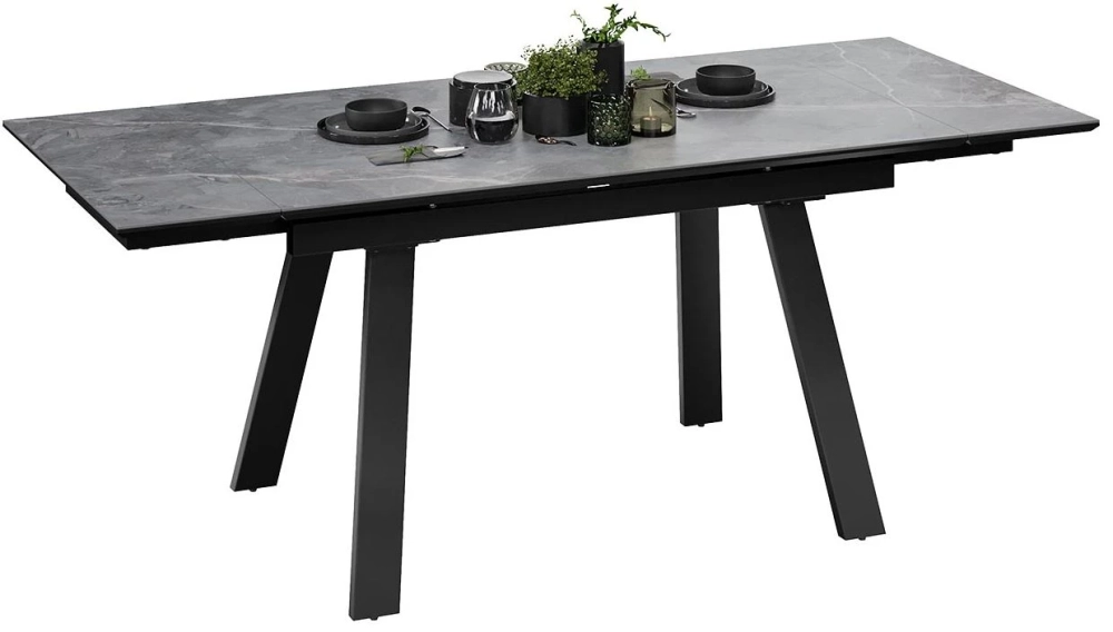 Фото ДЭКСТОН (Черный муар/Керамика матовая серый мрамор) - вид 3