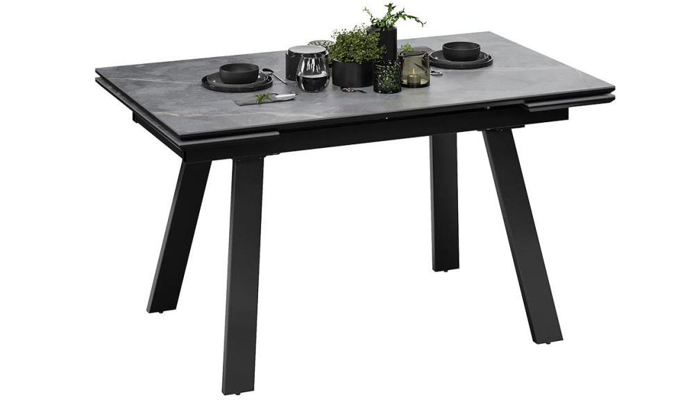 Фото ДЭКСТОН (Черный муар/Керамика матовая серый мрамор) - вид 1