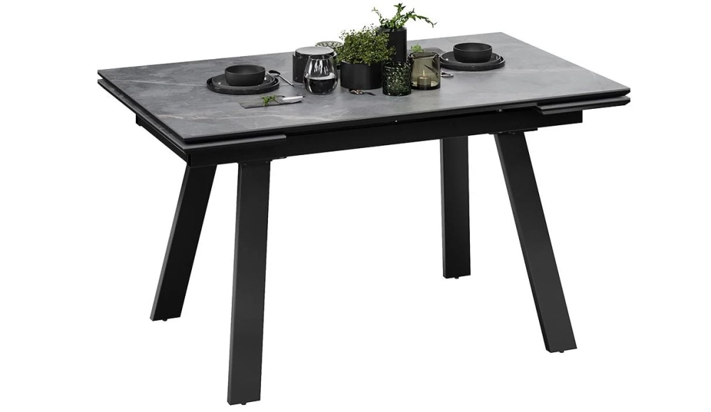 Фото ДЭКСТОН (Черный муар/Керамика матовая серый мрамор) - вид 2