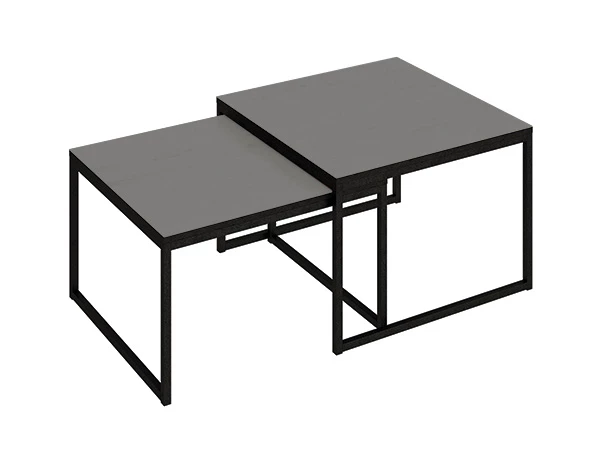 Фото ТЕТРИС (ЛДСП/МЕТАЛЛ Черный/ЛДСП Графит серый (0001/0097)) - вид 1