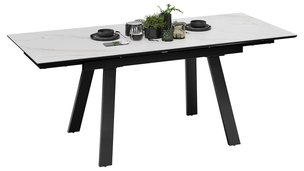 Фото ДЭКСТОН (Черный муар/Керамика матовая белый мрамор) - вид 3