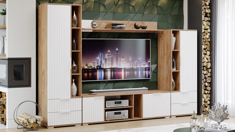 Фото ХИЛТОН (Дуб крафт золотой/Белый матовый) - вид 7