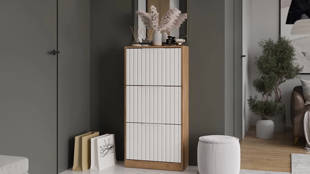 Фото ХИЛТОН (дуб крафт золотой/белый матовый) - вид 6