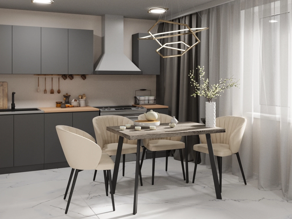 Фото БОРГ (BORG)/БЕРНАР-110 (Дуб велингтон/Черный) - вид 4