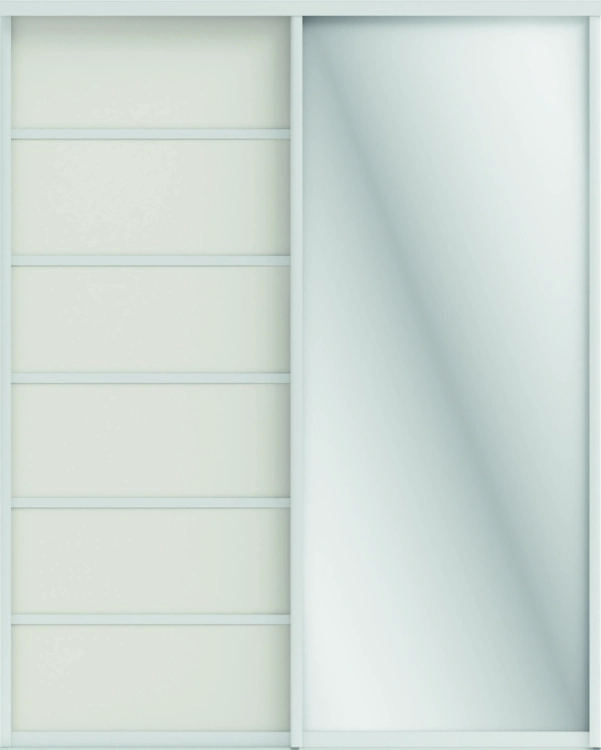 Фото СТИВ (ЗЕРКАЛО/ЛДСП) (тэффи/профиль С хром) - вид 2