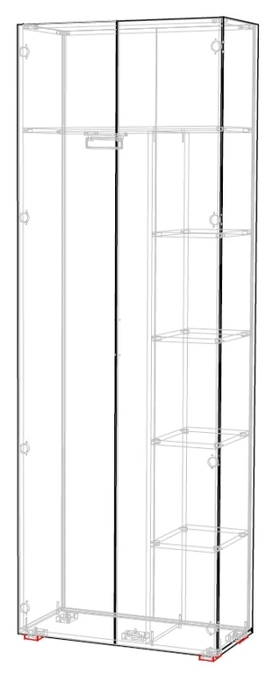 Фото OSLO (белый шагрень/ ручка СА-1, цвет - черный) - вид 6