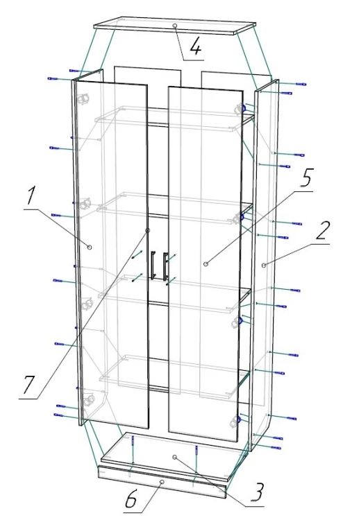 Фото АРТУР-1 (венге темный) - вид 3