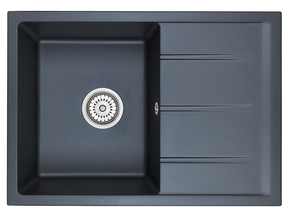 Фото EMAR ГРАНИТ EMQ-1700.Q МОЙКА ВРЕЗНАЯ 700*500 (морион) - вид 1