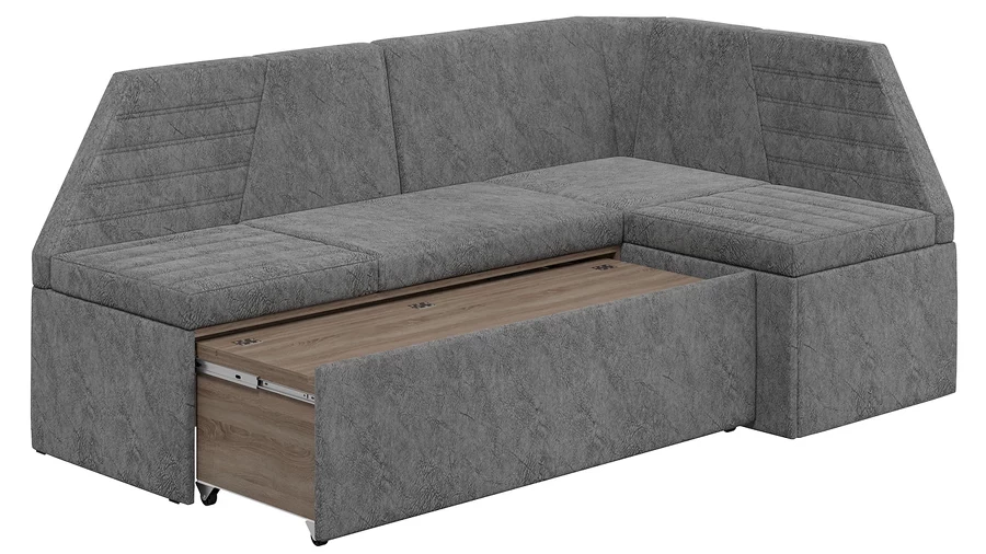 Фото ЛОНДОН (Дуб сонома трюфель/Микровелюр Wellmart Silver) - вид 2