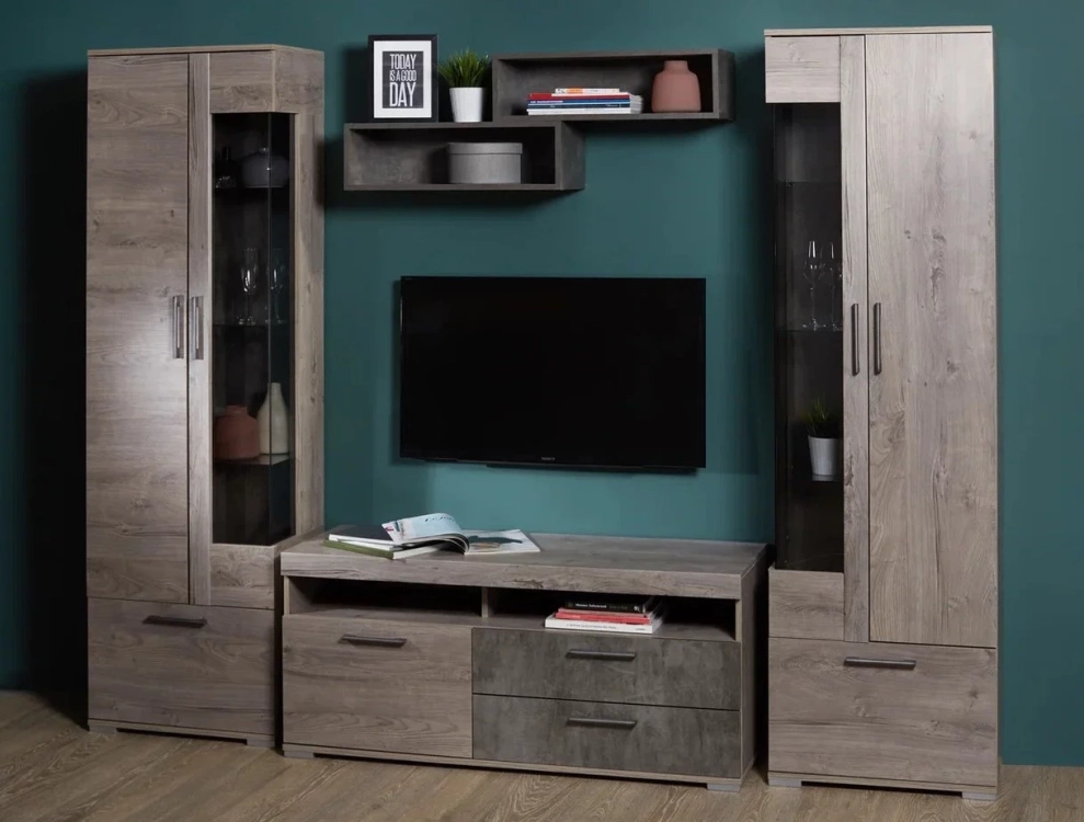 Фото ДЕНВЕР (риббек серый/камень темный) - вид 3