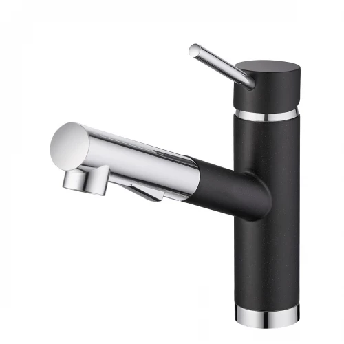 Фото EMAR гранит ЕС-3012, смеситель (8, черный/морион) - вид 2