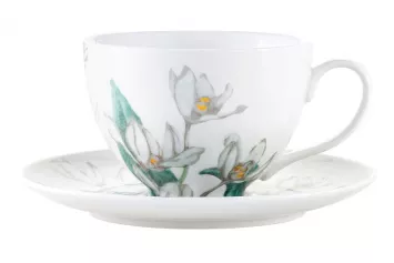 Чашка с блюдцем 0.24 л "Орхидея белая" п/у. (арт. MW496-HV0457)