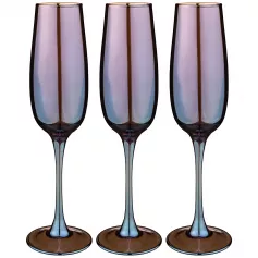 Набор бокалов для шампанского "Горький шоколад" 3 шт.*175 мл (арт. 194-501)