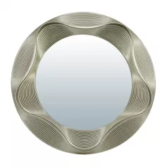 Зеркало декоративное "Гавр", серебро, D.= 25/17 см /24