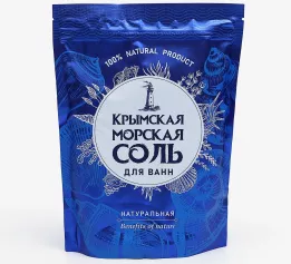 Соль для ванн морская "Крымская" натуральная 1100 г 5387699