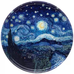 Поднос сервировочный Agness "Звездная ночь" (В. Ван Гог) 33*2,1 см (арт.898-035)