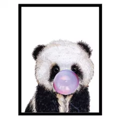 Постер в раме 30х40 Животные со жвачкой (Панда) 230402108 (6)