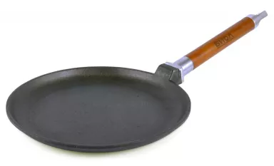 Сковорода чугунная 24 см блинная со съемной ручкой ТМ Гардарика (арт.0824)