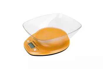 Весы кухонные ERGOLUX ELX-SK04-C11 до 5 кг, со съемной чашей оранжевые