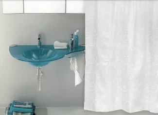 Штора для ванной комнаты ткан. 180х200 см Silence