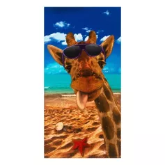 Полотенце Жирафа № 35027, 80х150 см, вафельное, хлопок 100%, 170г/м2 7724958