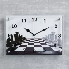 Часы настенные "Шахматная партия" 25х35 см 1222562