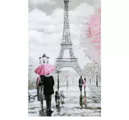 Картина-холст на подрамнике "Любовь в Париже" 60х100 см 4720927