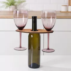Подставка для вина и двух бокалов 6924718