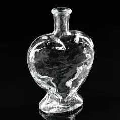 Ваза-бутылка декоративная "Сердце" 12,5х6,5х19 см, без крышки 9568619