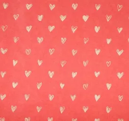 Бумага упаковочная крафтовая «Сердечки» 50×70 см 4580640