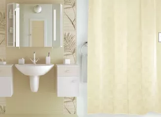 Штора для ванной комнаты ткан. 180x180 см Dagha beige